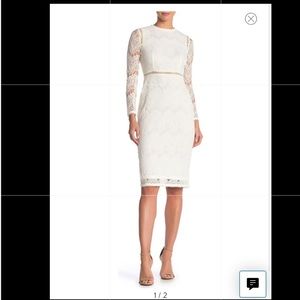 Lace Long Sleeve MIDI Dress Large